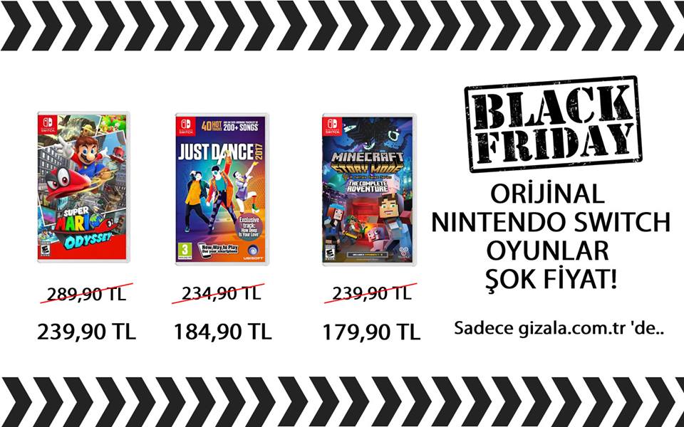 Nintendo Switch Oyunlarında Black Friday İndirimleri !