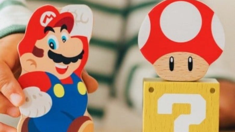 İşte amiibo olarak mario ahşap blok setlerine bakış